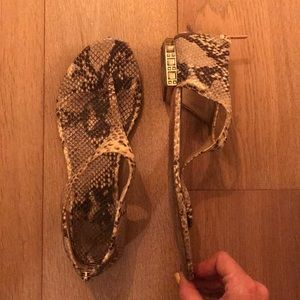Vince Camuto Snake Skin Sandal